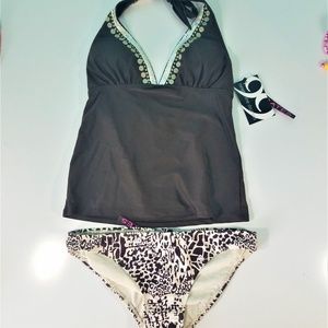 *NEW* Ninety Nine Degree Brown Tankini Set M1272